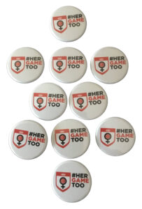 X50 HERGAMETOO CRICKET OFFICIAL BUTTON PIN BADGES