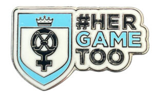 HERGAMETOO ICE HOCKEY OFFICIAL ENAMEL PIN BADGE