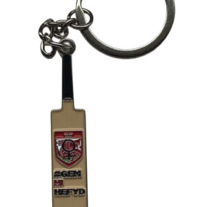 HERGAMETOO CRICKET CYMRU BAT KEYRING